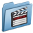 Blue Movies Icon 48x48 png